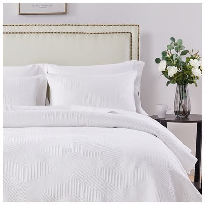 Pillow Cases Greenland Home Fashions Parker 100% Microfiber face and back; White GL-2001AKS 636047414045 Sham White snow 100% polyester Microfiber face King 