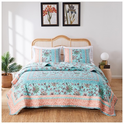 Greenland Home Fashions Quilts-Bedspreads and Coverlets, Coral, 