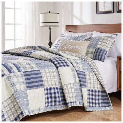 Quilts-Bedspreads and Coverlet Greenland Home Fashions Napa 100% brushed microfiber shell; Blue GL-2012BMSK 636047424624 Quilt Set Aqua Blue navy teal turquiose Full DoubleKing Queen Twin Cotton Microfiber Polyester 