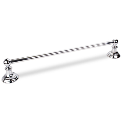 Towel Bars Hardware Resources Fairview Zinc Polished Chrome Polished Chrome Bath Hardware BHE5-03PC-R 843512043741 Towel Bars Chrome Polished ChromePolished ChromePolished Traditional Complete Vanity Sets 