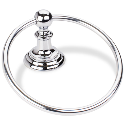 Hardware Resources Towel Rings, Complete Vanity Sets, Polished Chrome, Traditional, Zinc, Bath Hardware, Towel Rings, 843512043765, BHE5-06PC-R