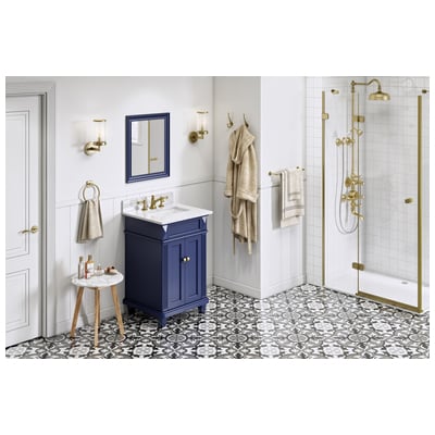 Bathroom Vanities Hardware Resources 2nd Gen Douglas Vanities MDF Hale Blue VKITDOU24BLWCR 840002560832 Vanity Single Sink Vanities Under 30 Blue Cabinets Only 25 
