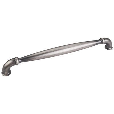 Knobs and Pulls Hardware Resources Chesapeake Zinc Brushed Pewter Brushed Pewter Knobs and Pulls 737-12BNBDL 843512034282 Pulls Transitional Zinc Brushed Pewter Appliance Complete Vanity Sets 