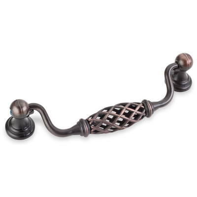 Knobs and Pulls Hardware Resources Tuscany Zinc Brushed Oil Rubbed Bronze Brushed Oil Rubbed Bronze Knobs and Pulls 749-128DBAC 843512007934 Pulls Traditional Zinc Brushed Oil Rubbed Bronze Birdcage Complete Vanity Sets 