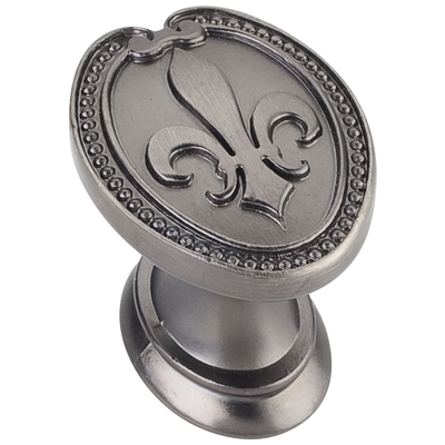 Knobs and Pulls Hardware Resources Bienville Zinc Brushed Pewter Brushed Pewter Knobs and Pulls 959-BNBDL 843512006968 Knobs Traditional Zinc Brushed Pewter Complete Vanity Sets 