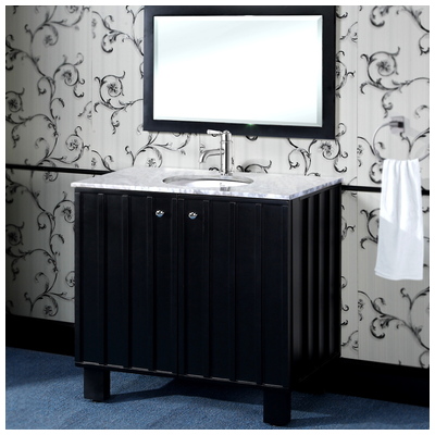 Bathroom Vanities InFurniture Modern Country Black IN3136-B 728028350579 Single Sink Vanities 30-40 Black 25 