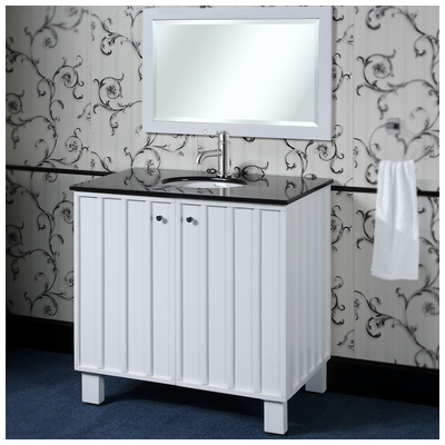 Bathroom Vanities InFurniture Modern Country White IN3136-W 728028350678 Single Sink Vanities 30-40 white 25 