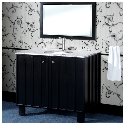 Bathroom Vanities InFurniture Modern Country Black IN3140-B 728028350777 Single Sink Vanities 30-40 Black 25 
