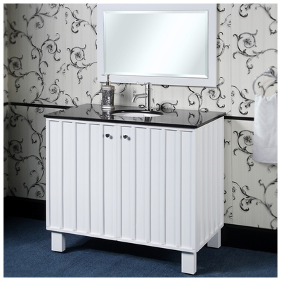 Bathroom Vanities InFurniture Modern Country White IN3140-W 728028350876 Single Sink Vanities 30-40 white 25 