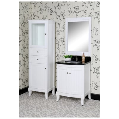 Bathroom Vanities InFurniture Cottage Charm White WB3527-W 728028350449 Single Sink Vanities Under 30 white With Top and Sink 25 