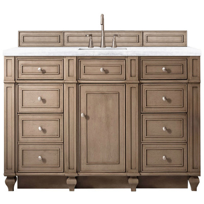 Bathroom Vanities James Martin Bristol Parawood Plywood Panels Blac Whitewashed Walnut Whitewashed Walnut 157-V60S-WW-3AF 846871051075 Vanity Single Sink Vanities 50-70 Transitional Light Brown With Top and Sink 