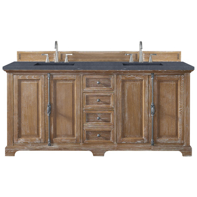 Bathroom Vanities James Martin Providence Ash Yellow Poplar Plywood Pa Driftwood Driftwood 238-105-5711-3CSP 846871079994 Vanity Double Sink Vanities 70-90 Transitional Light Brown With Top and Sink 
