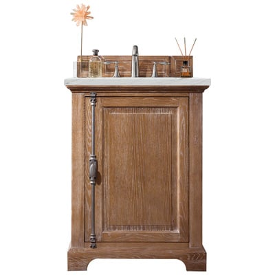 Bathroom Vanities James Martin Providence Ash Yellow Poplar Plywood Pa Driftwood Driftwood 238-105-V26-DRF-3ENC 840108939754 Vanity Single Sink Vanities Under 30 Transitional Light Brown With Top and Sink 