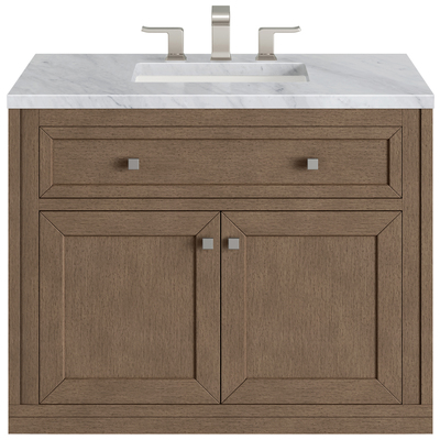 Bathroom Vanities James Martin Chicago Parawood Plywood Black Walnu Whitewashed Walnut Whitewashed Walnut 305-V36-WWW-3CAR 846871055417 Vanity Single Sink Vanities 30-40 Modern Light Brown Wall Mount Vanities With Top and Sink 