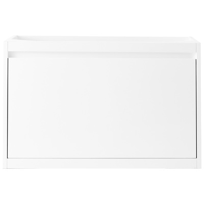 James Martin Bathroom Vanities, Single Sink Vanities, 30-40, Transitional, White, Glossy White, Transitional, Yellow Poplar Solids, Plywood Panels and MDF, Vanity, 840108921377, 801-V31.5-GW