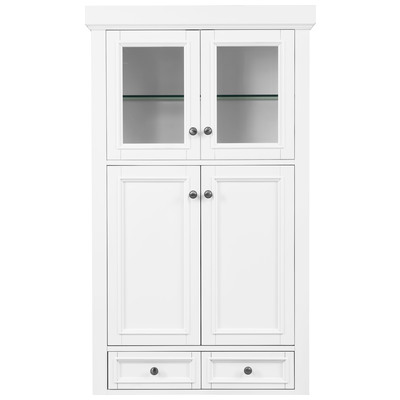 Storage Cabinets James Martin De Soto 825-H30-BW 846871099206 Hutch Bathroom White 