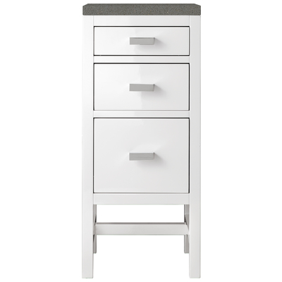 Bathroom Vanities James Martin Addison E444-BC15-GW-3GEX 840108915826 Side Cabinet With Top and Sink 