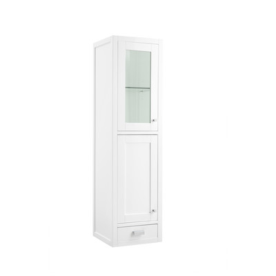 Storage Cabinets James Martin Addison E444-H15L-GW 840108913495 Hutch Bathroom Display White 