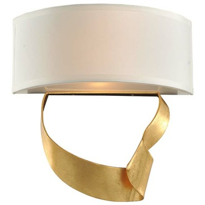 Wall Sconces Kalco Avalon Hand Crafted Steel | Linen Roman Gold Indoor 312421RG 0720062285138 Wall Sconce Gold Classic Indoor 