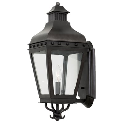Wall Sconces Kalco Winchester Outdoor Aluminum | Glass Aged Iron Outdoor 403321AI 0720062279960 Wall Sconce Classic Outdoor 