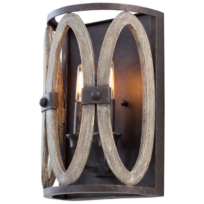 Wall Sconces Kalco Belmont Hand Forged Wrought Iron Florence Gold Indoor 500221FG 0720062277638 Wall Sconce Gold Farmhouse SCONCE Indoor 