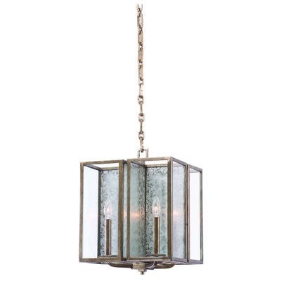 Pendant Lighting Kalco Camilla Hand Forged Iron Rustic Silver Leaf Indoor 506051RSL 0720062295892 Pendant Silver 1 Light 2 Light 3 Light 4 Ligh Rustic Concrete Metal Crystal Metal Metal Silver 