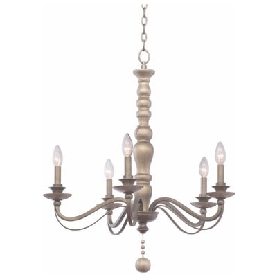 Chandelier Kalco Colony Hand Forged Wrought Iron | Woo Dune Silver Indoor 506351DS 0720062295984 Chandelier Silver 5 to 8 Light 5-light 5 light 5 