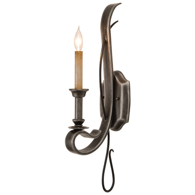 Wall Sconces Kalco Keller Hand Forged Wrought Iron Vintage Iron Indoor 5101VI 0720062115756 Wall Sconce Modern Transitional Indoor 