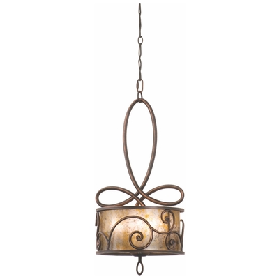 Pendant Lighting Kalco Windsor Hand Forged Iron | Mica Antique Copper Indoor 5400AC 0720062239803 Pendant Silver 1 Light 2 Light 3 Light 4 Ligh Concrete Metal Crystal Metal Aged Silver Antique Copper Met 
