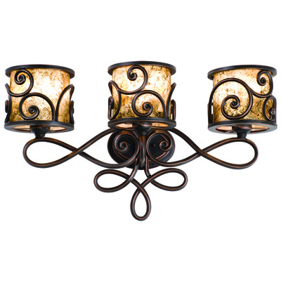 Bathroom Lighting Kalco Windsor Hand Forged Iron | Mica Antique Copper Indoor 5403AC 0720062239827 Bath Silver Contemporary Transitional Indoor 1 Light 2 Light 3 Light 4 Ligh Aged Antique Silver 
