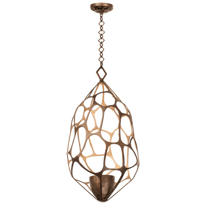 Pendant Lighting Kalco Fossil Hand Forged Wrought Iron Bronze Gold Indoor 6560BZG 0720062031643 Pendant Gold 1 Light 2 Light 3 Light 4 Ligh Concrete Metal Crystal Metal Bronze Gold Gold Metal 