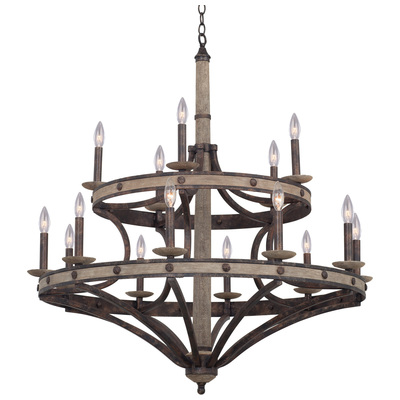 Chandelier Kalco Coronado Hand Forged Wrought Iron | Rec Florence Gold Indoor 7040FG 0720062260838 Chandelier Gold 13 to 16 Light 13-light 13 lig 