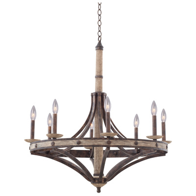 Chandelier Kalco Coronado Hand Forged Wrought Iron | Rec Florence Gold Indoor 7049FG 0720062260890 Chandelier Gold 5 to 8 Light 5-light 5 light 5 