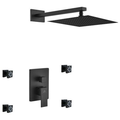 KubeBath Shower Systems, black, 