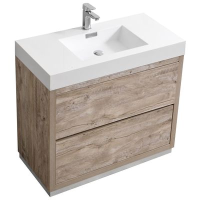 Bathroom Vanities KubeBath Bliss Nature Wood FMB36-NW 0707568645604 30-40 Modern With Top and Sink 25 
