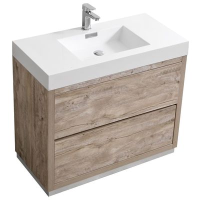 Bathroom Vanities KubeBath Bliss Nature Wood FMB40-NW 0707568645611 30-40 Modern With Top and Sink 25 