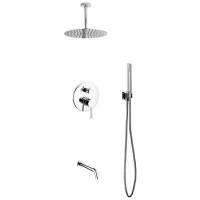 KubeBath Shower Systems, Chrome, 