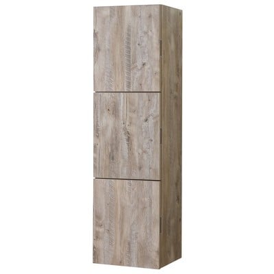 Storage Cabinets KubeBath Bliss Nature Wood SLBS59-NW 0707568645574 Bathroom Linen Wood Natural Ash Natural Oak C 