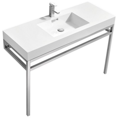 KubeBath Bathroom Vanities, 40-50, Modern, White, With Top and Sink, 0707568644669, CH48