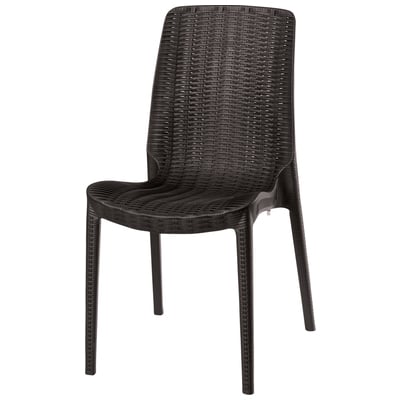 Outdoor Chairs and Stools Lagoon Furniture Rue Polypropylene Brown 7025N3-SSLGS 681944001362 Outdoor Rattan Chair Brown sable Brown Polypropylene Rattan 