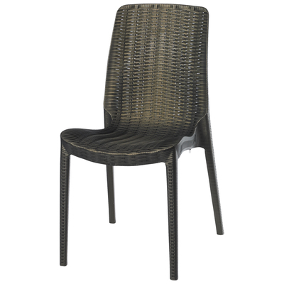 Outdoor Chairs and Stools Lagoon Furniture Rue Polypropylene Bronze 7025OG-SSLGS 681944000938 Outdoor Rattan Chair Bronze Polypropylene Rattan 