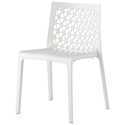 Outdoor Chairs and Stools Lagoon Furniture MILAN Polypropylene WHITE 7053W9-SALGS 681944001874 Outdoor Chair White snow White Polypropylene 