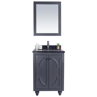 Bathroom Vanities Laviva Odyssey Solid Oak Wood/Plywood/Marble Grey 313613-24G-BW 706970287037 Vanity + Countertop Double Sink Vanities Under 30 Traditional Gray 25 
