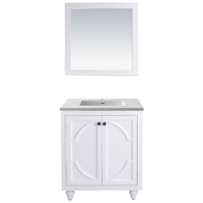 Bathroom Vanities Laviva Odyssey Solid Oak Wood/Plywood/Marble White 313613-30W-MW 685757782098 Vanity + Countertop white 25 