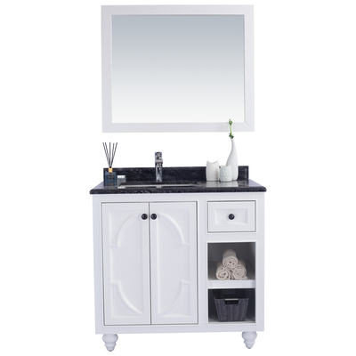 Bathroom Vanities Laviva Odyssey Solid Oak Wood/Plywood/Marble White 313613-36W-BW 706970287167 Vanity + Countertop Double Sink Vanities 30-40 Traditional white 25 