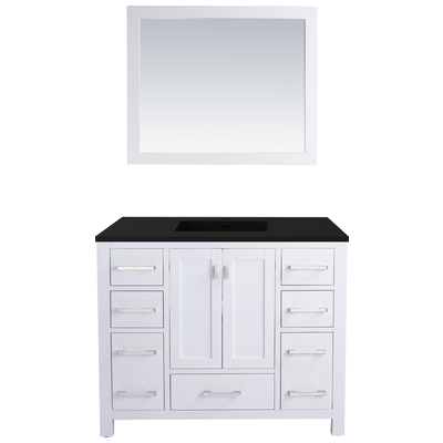 Bathroom Vanities Laviva Wilson Solid Oak Wood/Plywood/Quartz White 313ANG-42W-MB 685757782371 Vanity + Countertop white 25 