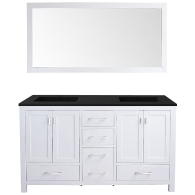 Bathroom Vanities Laviva Wilson Solid Oak Wood/Plywood/Quartz White 313ANG-60W-MB 685757782456 Vanity + Countertop white 25 