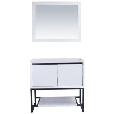 Laviva Bathroom Vanities, 30-40, Modern, white, Wall Mount Vanities, Contemporary/Modern, No, Solid Oak Wood/Plywood/Stainless Steel, Vanities, 680063902482, 313SMR-36W