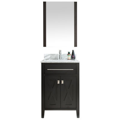 Laviva Bathroom Vanities, Double Sink Vanities, Under 30, Modern, Dark Brown, Contemporary/Modern, Marble, Solid Oak Wood/Plywood/Marble, Vanity + Countertop, 706970287341, 313YG319-24E-WC