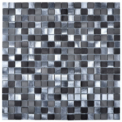 Mosaic Tile and Decorative Til Legion Furniture Aluminum Gray Silver Gray Silver MS-ALUMINUM19 GrayGreySilver Mosaic Complete Vanity Sets 